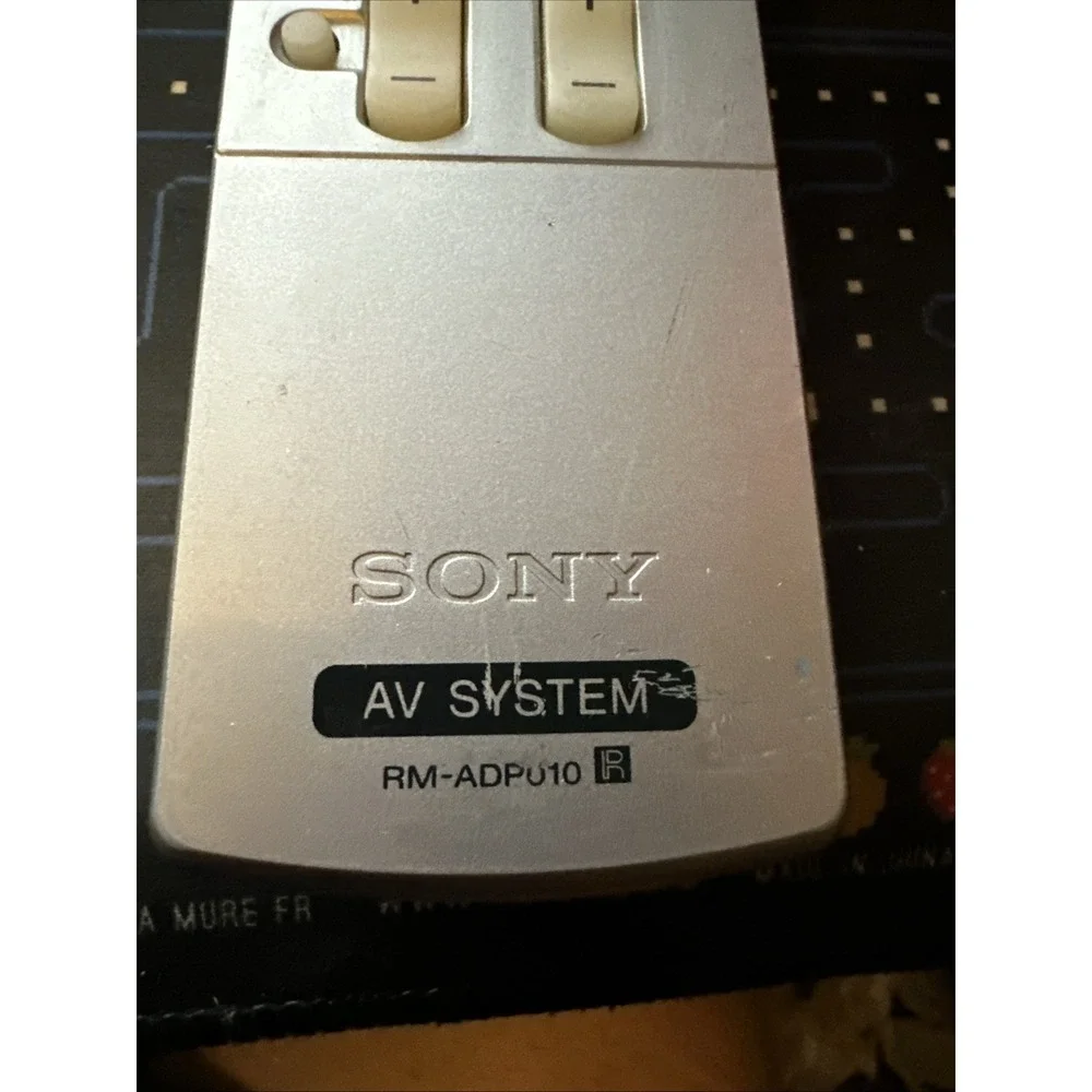 Sony RM-ADP010 Remote Control AV System Home Theater Silver OEM Genuine Tested